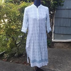 Cotton Printed Tunic Blouse